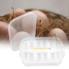 Professional Reptile Egg Incubation Tray Incubator 12 Egg Thermometer
