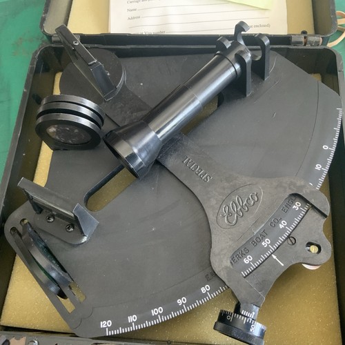 Ebbco sextant with - sextant, case