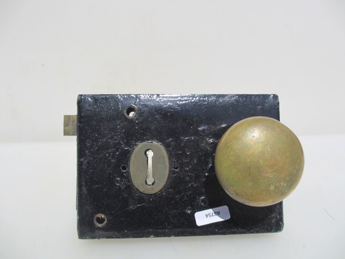 Victorian iron door - latch, rim