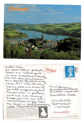 Postcard salcombe estuary - salcombe,