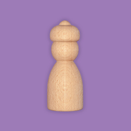 7cm wooden peg doll - (70mm),