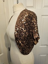 Monsoon Copper Sequin Bolero