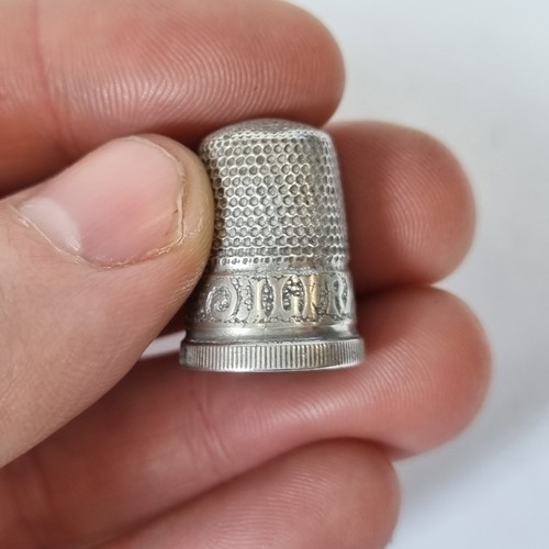 Vintage solid silver - vintage, thimble