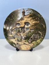 Vintage Coalport Bone China Plate - Design by Robert Hersey - Grannys Cottage.