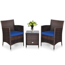 Outdoor 3 PCS Rattan Wicker