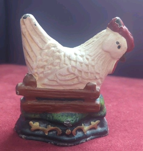 Hen chicken cast iron door - chicken,