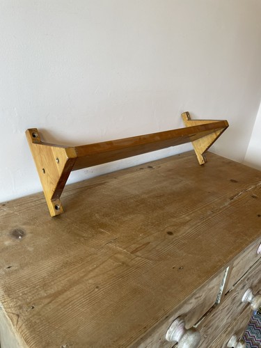 Vintage pine wall shelf - vintage,