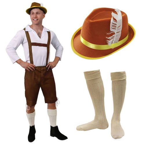 Mens brown bavarian - mens,