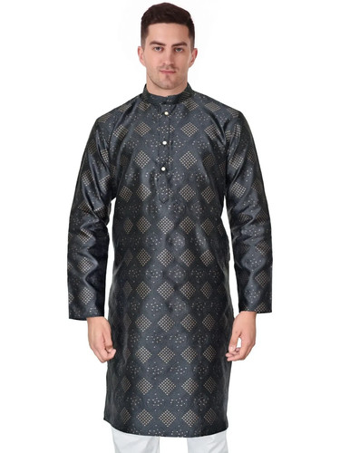 Mens black indian - mens, kurta