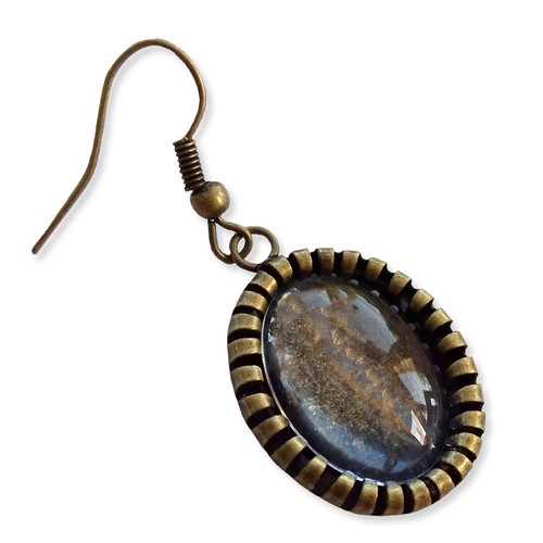 13x18mm oval antique - antique, bronze