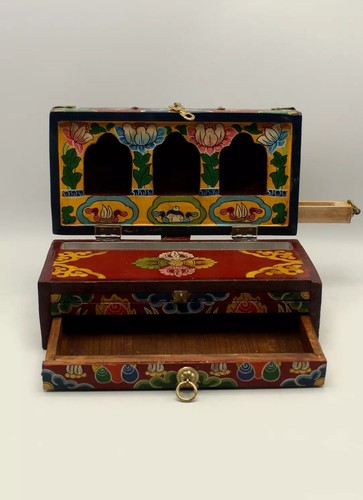 Handcrafted wooden buddhist - wooden,