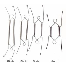 Adjustable Spring Wire Rack for Plate Display Silver Wall Mounted Holder