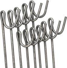 Fencing Pins 1.15M Long / 8Mm Thick Steel Fence Pins, 10 Pack Non Galvanised Roa