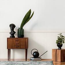 Realistic Wood Panelling Wallpaper Dado Panel Slats AS Creation 397443 White