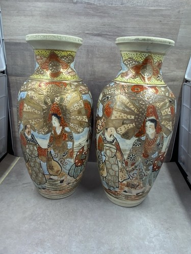 Antique pair japanese satsuma - pair,