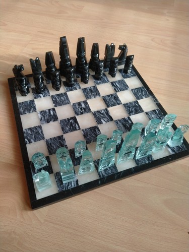 Vintage aztec mayan - chess, set