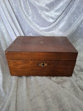 Antique Wooden Workbox For