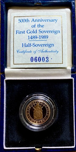 1989 500th anniversary - 1989, gold
