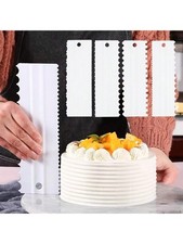 4Pcs Cake Decorating Comb Edge