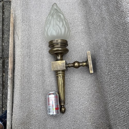 Vintage torch wall light - torch,