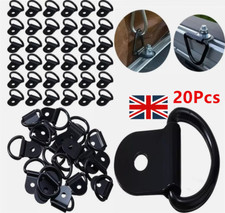 20x Trailer Lashing D Rings Hook Tie Down Picture Frame Ring Load Anchor Truck