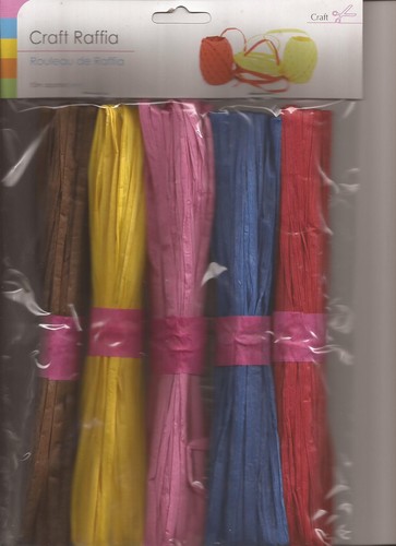 Craft raffia packs 5 - of,