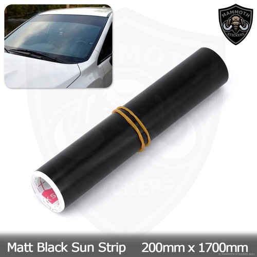Matt black sun strip - black,