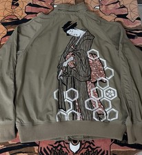 Maharishi Khaki Sand Embroidered Geisha Tour Jacket Size L XL