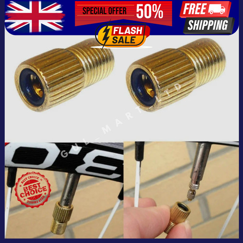 Presta schrader valve - 2x,