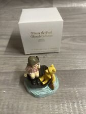 Disney Lenox Classic Robin & Pooh In Umbrella Figurine Thimble Collection Boxed