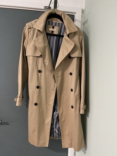 Women beige trench coat - coat, of