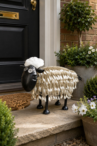 Metal sheep garden ornament - sheep,
