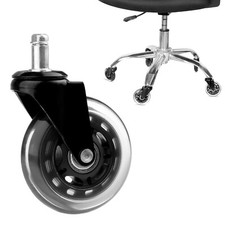 1/5Pcs 3" Office Chair Caster Wheel Replacement Roller Heavy Duty Floor Protect