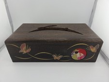 Wooden Tissue Box Holder Hand