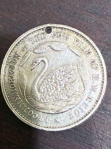 Medallion silver antique - silver,