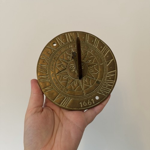 Antique brass gold sun - antique,
