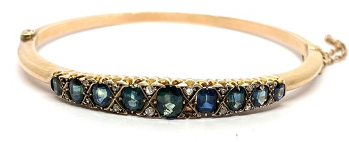 Edwardian sapphire diamond - sapphire,
