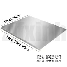 80/50/40CM 304 Stainless Steel Folded Edge Worktop Saver Chopping/Cutting Board