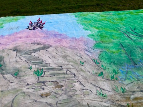 Pantomime stage backdrop - pantomime,