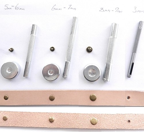 Stainless steel leather rivet - steel,