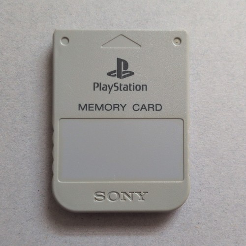 Ps1 memory card grey official - ps1,