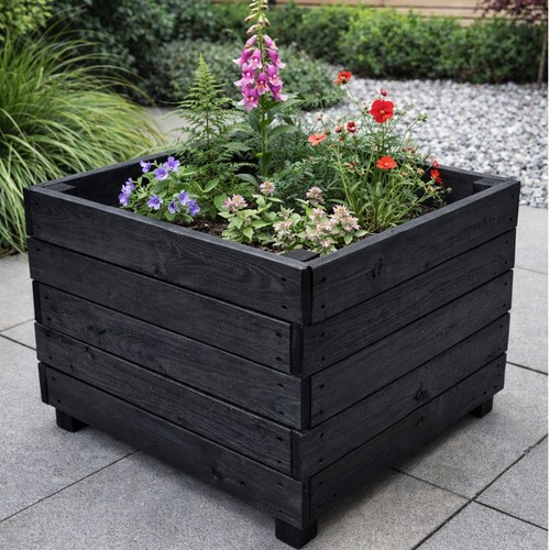 Large square wooden - square,