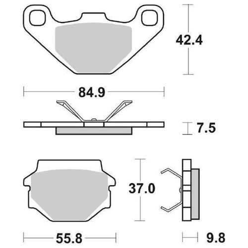 Sbs 692hf brake pads for - 692hf,