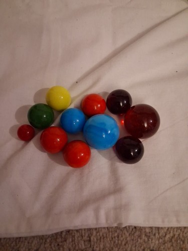 Small group mixed marbles - group, of