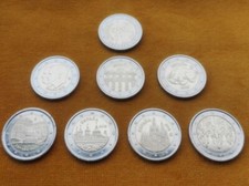 2 EURO coins of Spain, France