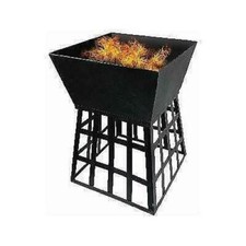 REDWOOD LEISURE BRAZIER FIRE PIT INCLUDING BBQ GRILL 33.5 x 48CM