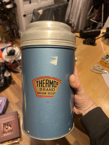 Vintage thermos flask and - vintage,