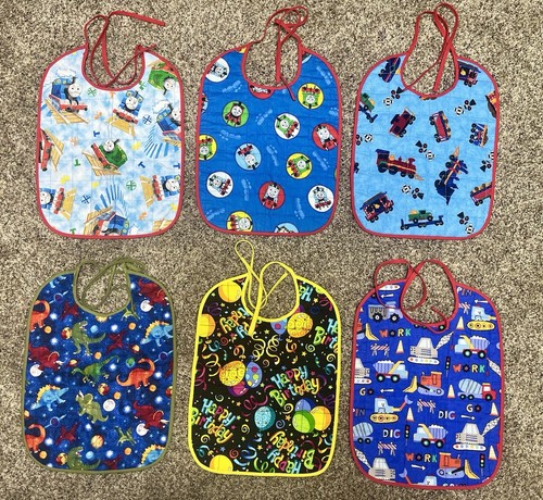 Lot quilted handmade bibs - lot,