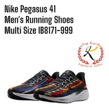 Nike Pegasus 41 Black Men's Road Running Shoes Multi Color Size IB8171-999 F/J