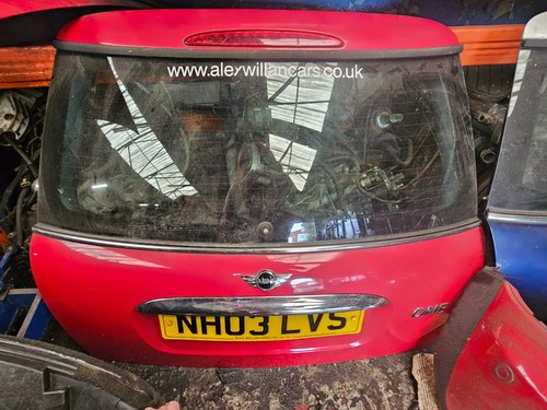 Mini one boot lid - boot, red